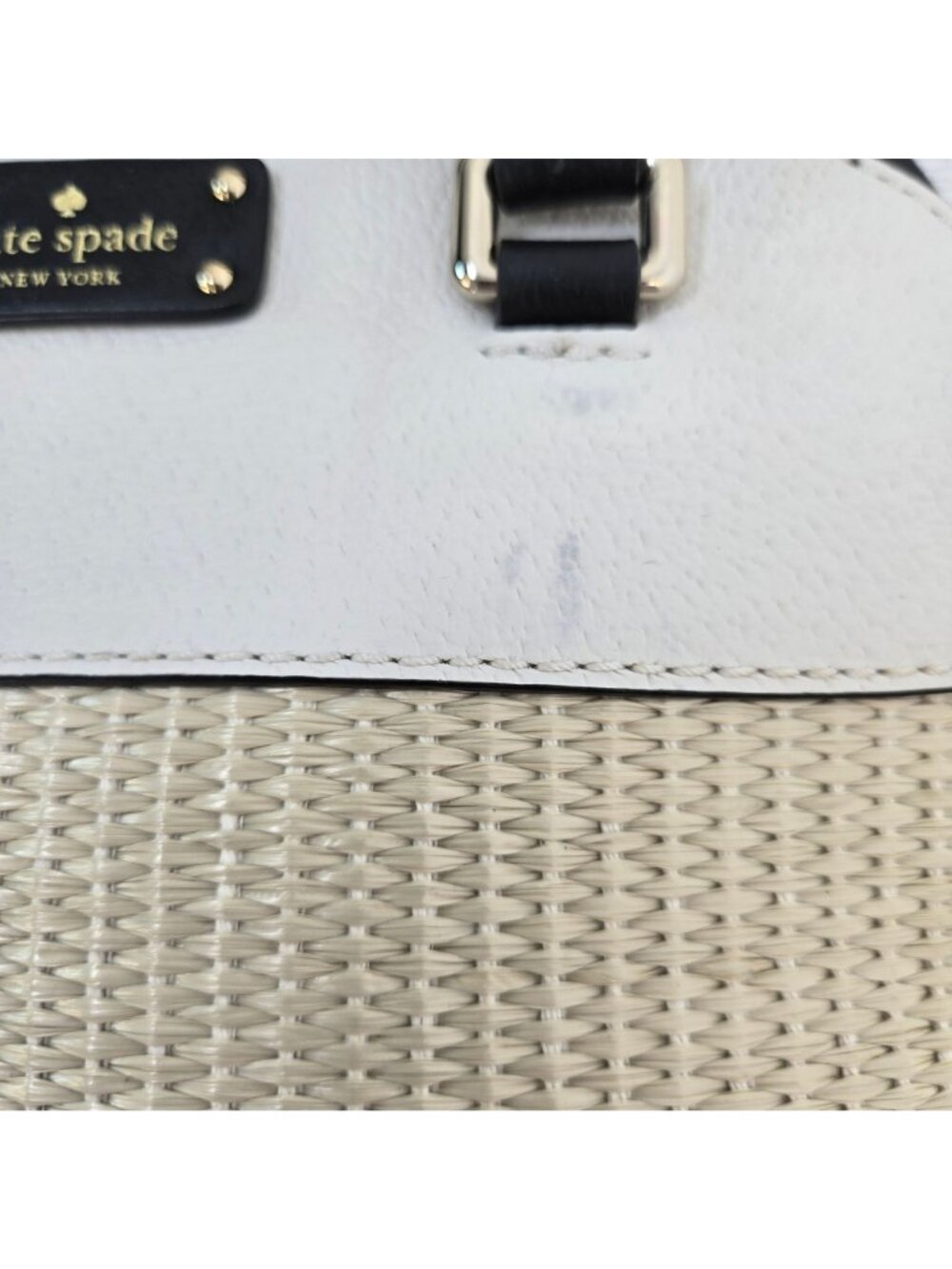 Kate Spade Grove Street Mini Straw Carli Convertible Satchel Bag - Picture 9 of 11